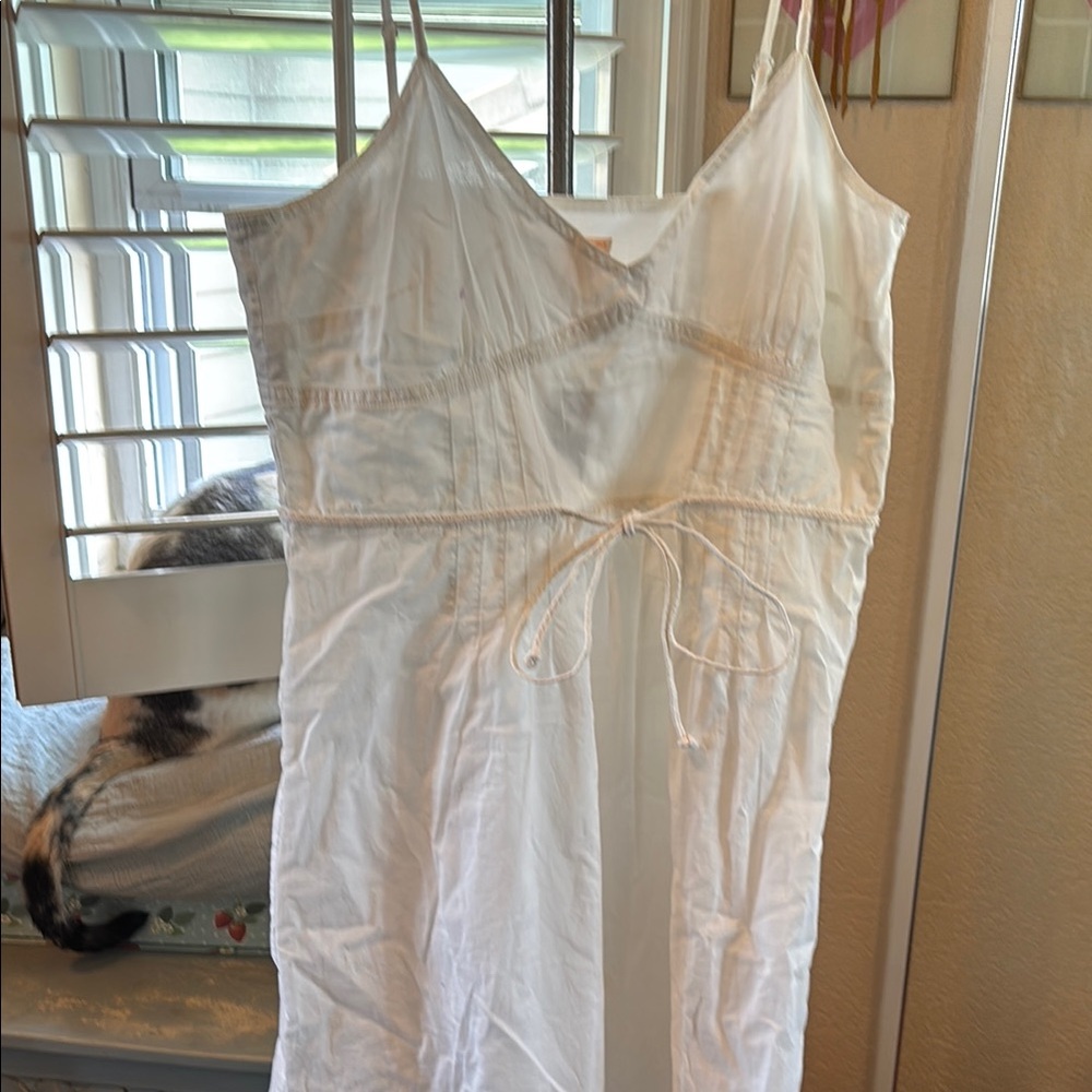 White Spaghetti Strap Dress
